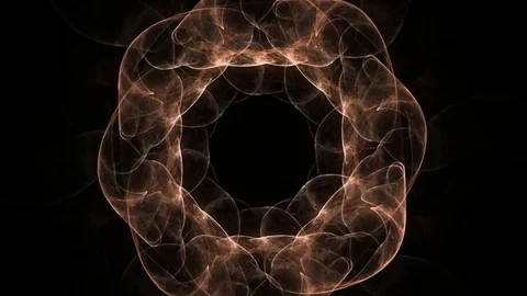 Fractal radial pattern on the subject of science, technology and design Stock Footage 82314102