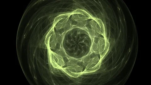 Fractal radial pattern on the subject of science, technology and design Stock Footage 82314350