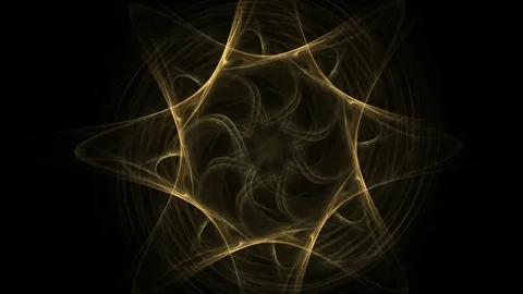 Fractal radial pattern on the subject of science, technology and design Stock Footage 82314442