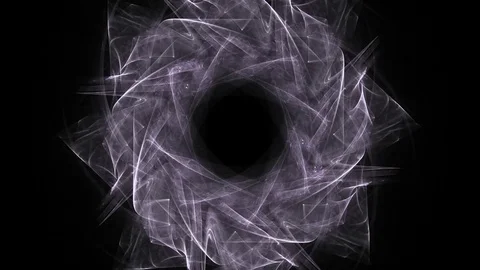 Fractal radial pattern on the subject of science, technology and design Video stock 82314636