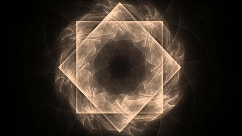 Fractal radial pattern on the subject of science, technology and design Stock Footage 82314868