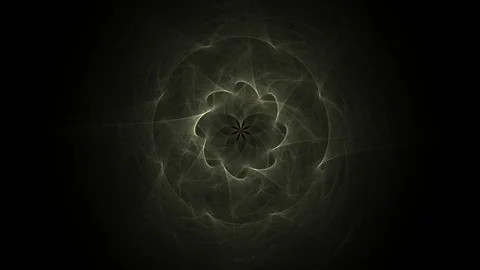 Fractal radial pattern on the subject of science, technology and design Stock Footage 116087671