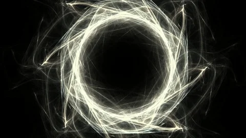 Fractal radial pattern on the subject of science, technology and design Stock Footage 116088242