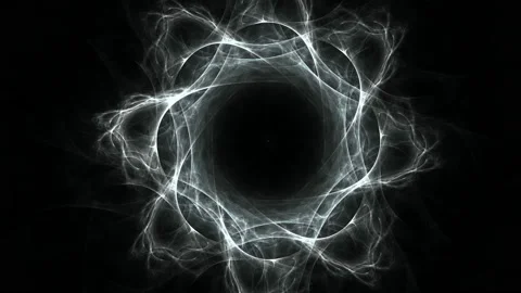 Fractal radial pattern on the subject of science, technology and design Stock Footage 152558122