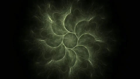 Fractal radial pattern on the subject of science, technology and design Stock Footage 152558342