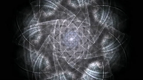 Fractal radial pattern on the subject of science, technology and design Видео 152559038