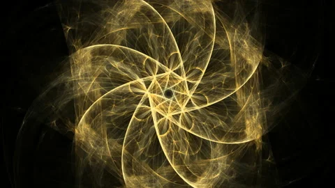 Fractal radial pattern on the subject of science, technology and design Stock Footage 153277603