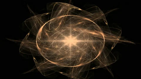 Fractal radial pattern on the subject of science, technology and design Vídeo Stock 156261615