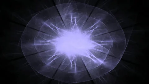 Fractal radial pattern on the subject of science, technology and design Video stock 156261822