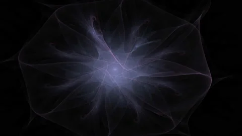 Fractal radial pattern on the subject of science, technology and design Stock Footage 156630623