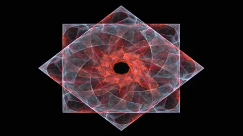 Fractal radial pattern on the subject of science, technology and design Stock Footage 161055267