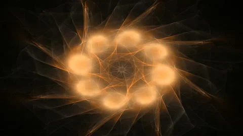 Fractal radial pattern on the subject of science, technology and design Vídeo Stock 168186500