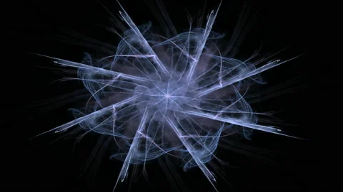 Fractal radial pattern on the subject of science, technology and design Stock Footage 168186748