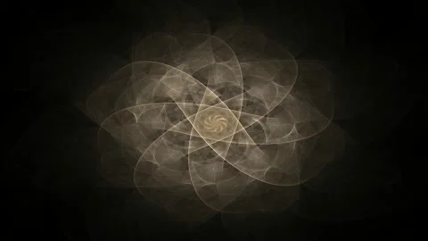 Fractal radial pattern on the subject of science, technology and design Vídeo Stock 201426325
