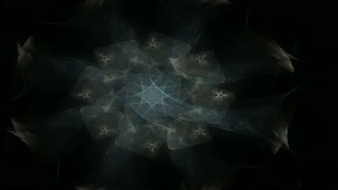 Fractal radial pattern on the subject of science, technology and design Stock Footage 234198250