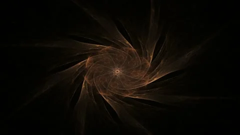 Fractal radial pattern on the subject of science, technology and design Stock Footage 234198554