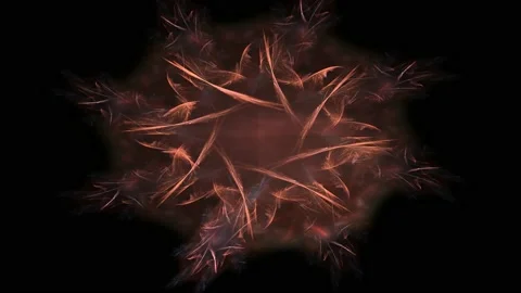Fractal radial pattern on the subject of science, technology and design Stock Footage 234200014