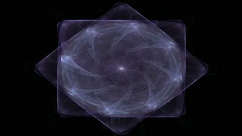 Fractal radial pattern on the subject of science, technology and design Video stock 235558875