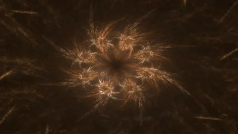 Fractal radial pattern on the subject of science, technology and design Видео 243031135