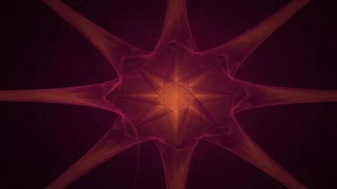 Fractal radial pattern on the subject of science, technology and design Video stock 261958914