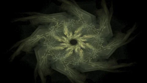 Fractal radial pattern on the subject of science, technology and design Stock Footage 261988081