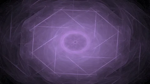 Fractal radial pattern on the subject of science, technology and design Stock Footage 272667240