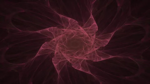 Fractal radial pattern on the subject of science, technology and design Video stock 284026592