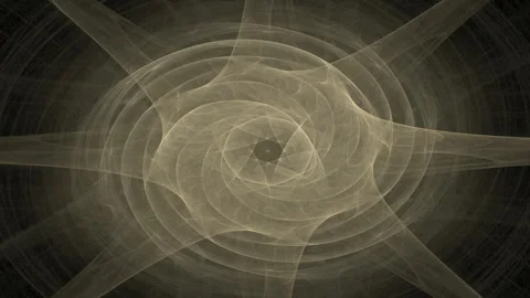 Fractal radial pattern on the subject of science, technology and design Stock Footage 284026988