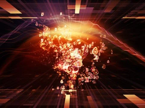 Fractal Realms Internals Stock Illustration