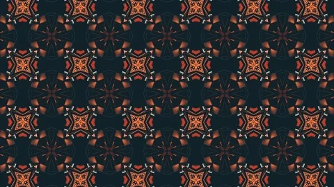 Fractal red animated pattern smoth 4k fractal 0000013 库存影片 121521400