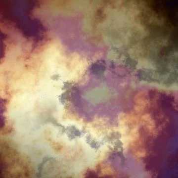Fractal render, abstract fantasy background of colorful sky with colorful clo Stock Photos