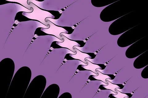 Fractal repeating pattern creating a diagonal flow Illustrazione stock