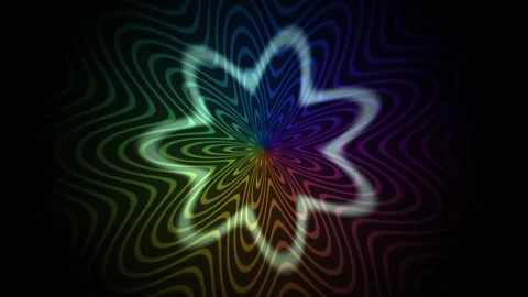 Fractal Rosette Motion Background Seamless Loop Video stock 342400899