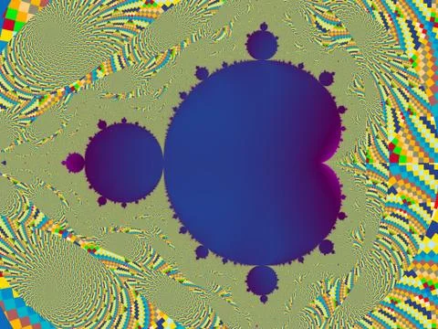Fractal set Stock Illustration
