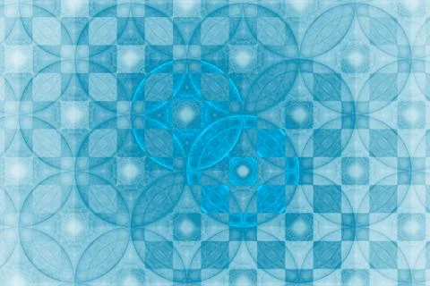 Fractal shapes fantasy pattern Illustrazione stock