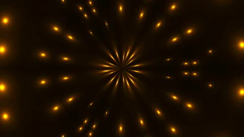 Fractal shining lights in darkness, 3d render computer generating backdrop Stock Footage 88934865