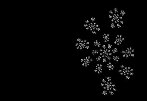 Fractal snow Stock Illustration