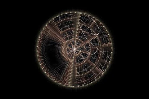 Fractal. Space background. Illustrazione stock