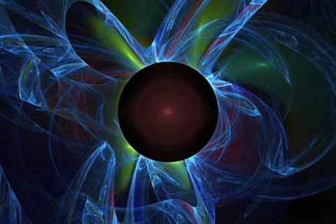 Fractal. Space background. Illustrazione stock