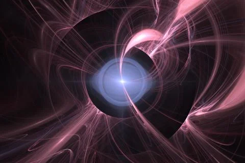 Fractal. Space background. Illustrazione stock