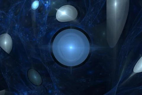 Fractal. Space background. Illustrazione stock