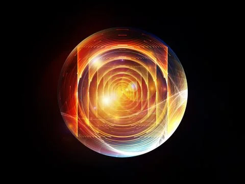 Fractal Sphere Arrangement Illustrazione stock