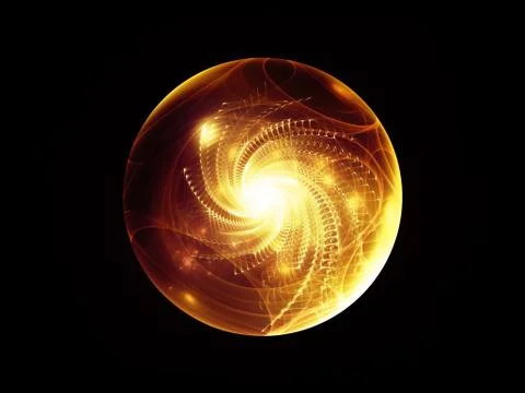Fractal Sphere Arrangement Stock Illustration