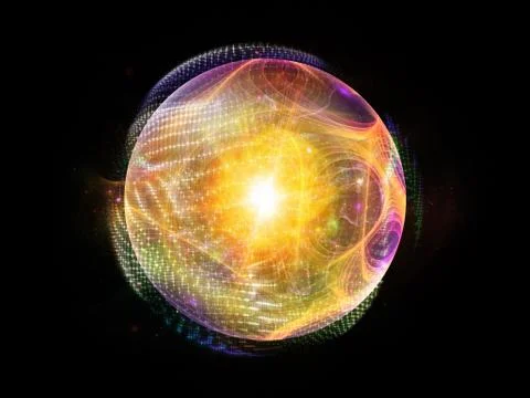 Fractal Sphere Composition Stock Illustration