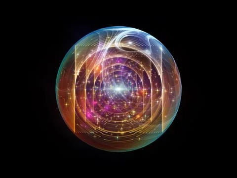 Fractal Sphere Element Stock Illustration