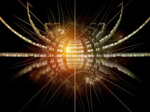 Fractal Spider Element Stock Illustration