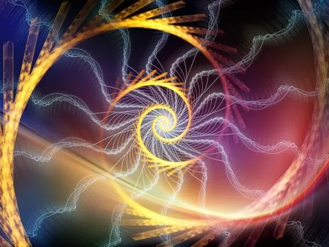 Fractal Spiral Background Stockillustratie