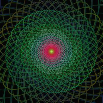 Fractal spiral design background イラスト素材