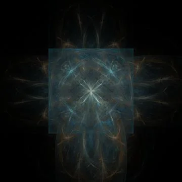 Fractal square seamless pattern background Stock Illustration