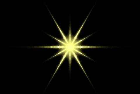 Fractal star fantasy Illustrazione stock